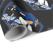 Back the Blue Support Police Officers Cadeaupapier (Rol Hoek)