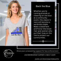 Back the Blue Wet voor Handhaving T-Shirt