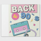 Back to 90s cadeaupapier (Vlak)