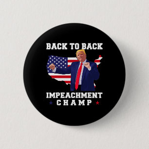 Back To Back Impeachment Kampioen Trump Dans Grapp Ronde Button 5,7 Cm