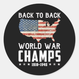 Back to Back Onverslagen World War Champs - 4e van Ronde Sticker