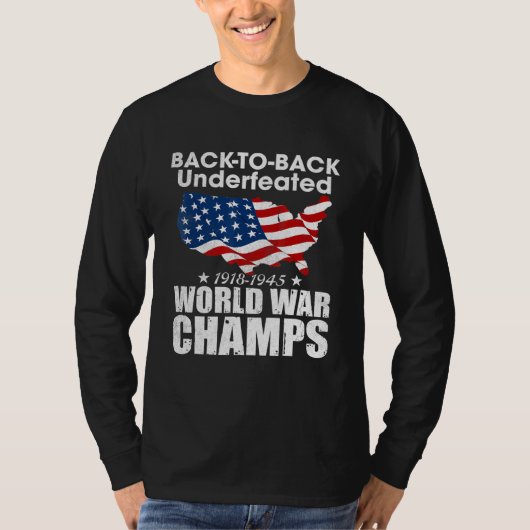Back-to-back-unmanaged-World-War-Champs T-shirt (Voorkant)