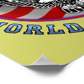 Back To Back World War Champs Funny Poster Poster  (Coin)