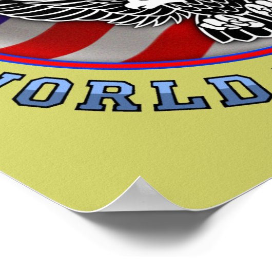 Back To Back World War Champs Funny Poster Poster  (Coin)