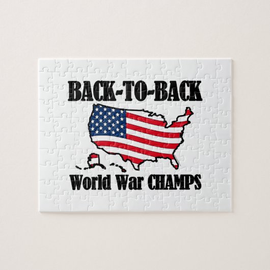 Back-to-back WW Champs, Verenigde Staten vorm Legpuzzel (Horizontaal)