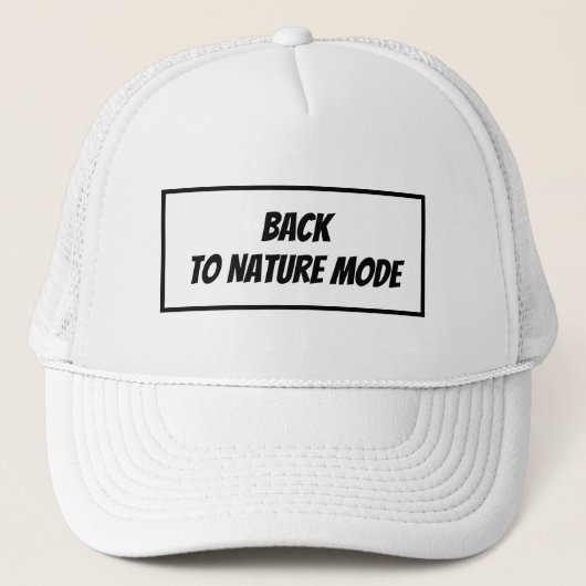 "Back to Nature Mode Trucker Pet (Voorkant)