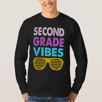Back To School 2nd Grade Vibes First Day Of School T-shirt