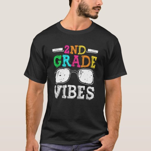 Back To School 2nd Grade Vibes    First Day Teache T-shirt (Voorkant)