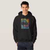 Back To School 2nd Grade Vibes Second Grade Teache Hoodie (Voorkant volledig)