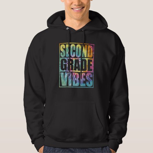 Back To School 2nd Grade Vibes Second Grade Teache Hoodie (Voorkant)