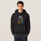 Back To School 4th Grade Squad Fourth Teacher Stud Hoodie (Voorkant volledig)