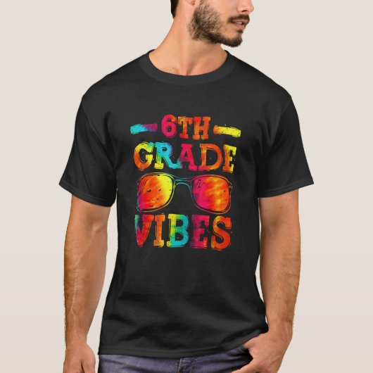 Back To School 6th Grade Vibes  First Day Teacher  T-shirt (Voorkant)
