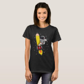 Back To School Astronaut Pencil Rocket Space Funny T-shirt (Voorkant volledig)