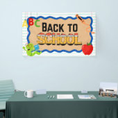 Back to School Banners Signs School Event Poster (Beurs)