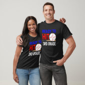 Back To School Baseball Ready To Hit 3rd Grade Stu T-shirt (Unisex)