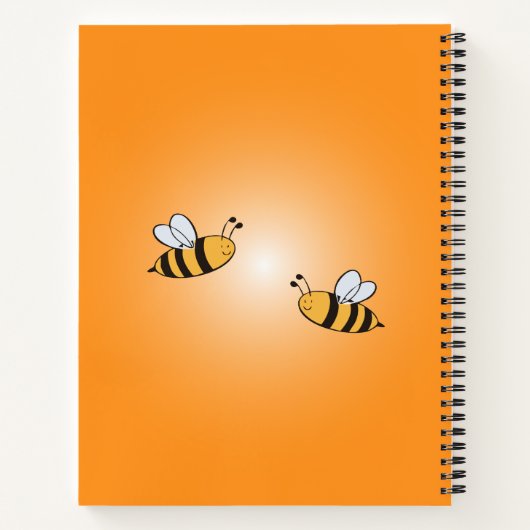 Back-to-school - Bee-Themd Spiral Notitieboek (Achterkant)