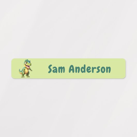 Back to School Boys Dinosaur Kids Name Labels (Design 4)