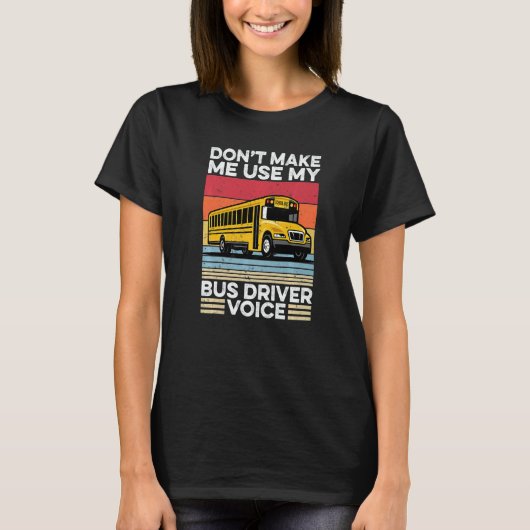 Back To School Bus Driver Rainbow Busman Bus Driv T-shirt (Voorkant)