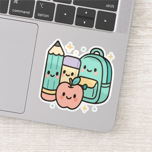 Back-to-School Cartoon Design Sticker (Detail)