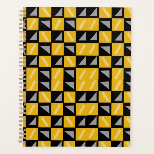 Back to School Chessboard Pattern – Rulers & Trian (Devant)