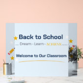 Back to School Classroom Sign | Acrylic Welcome Ar (Mariage)