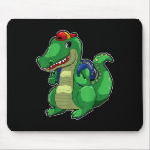 Back To School Cute Crocodile Funny Croc Backpack  Muismat (Voorkant)