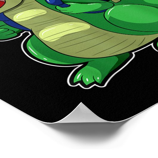 Back To School Cute Crocodile Funny Croc Backpack  Poster (Hoek)
