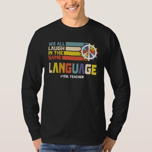 Back To School First Day ESL Teacher ESOL Student T-shirt (Voorkant)