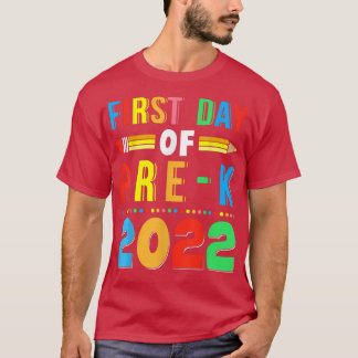 Back To School First Day Of PreK 2022 Teachers Stu T-shirt