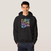 Back to School First Grade Vibes First Day Teacher Hoodie (Voorkant volledig)