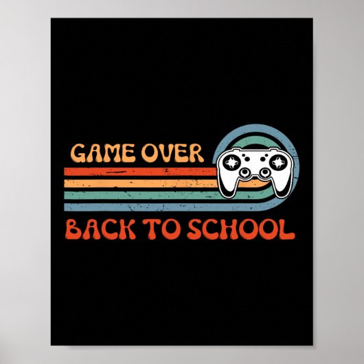Back To School Fun Game Over Teacher Student Video Poster (Voorkant)