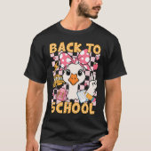 Back To School Funny Silly Goose First Day Of Scho T-shirt (Voorkant)