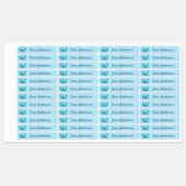 Back to School Girls Pink Axolotl Kids Name Labels (Vel)