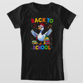 Back to School Goose – Colorful Fun T-Shirt Design