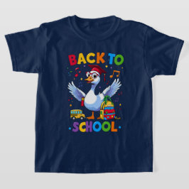 Back to School Goose – Colorful Fun T-Shirt Design