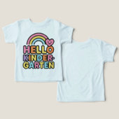 Back to School Hello Kindergarten Teacher Kids (Design Recto & Verso)