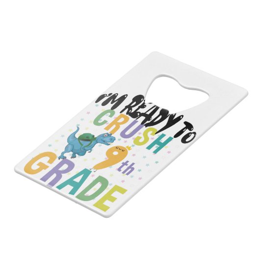Back to School I'm Ready To Crush 9th Grade Dino (Devant Angle)