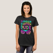 Back To School  Kindergarten Dude Tie Dye First Da T-shirt (Voorkant volledig)