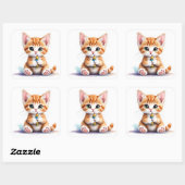 Back To School Kitten-The Cutest EVER! Sticker (Feuille)