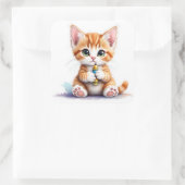 Back To School Kitten-The Cutest EVER! Sticker (Sac)
