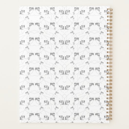 Back-to-School Minimal Line Pattern | Summer Planner (Achterkant)