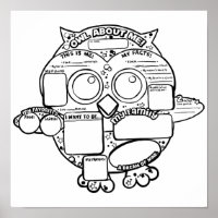 Back To School! Own Owl All About Me Poster