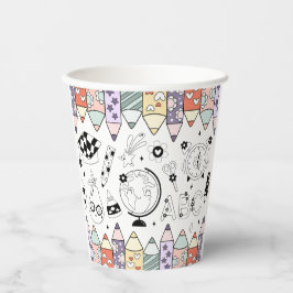 Back To School Papieren Bekers