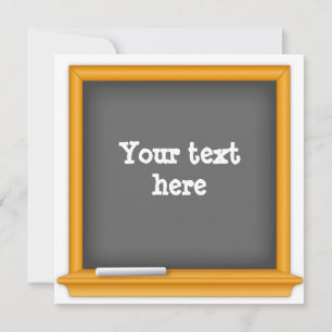 Back-to-School Party Chalkboard uitnodiging