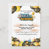 back-to-school party invitation (Devant)