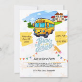 back-to-school party invitation (Devant)