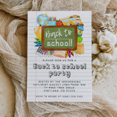 Back To School Party Invitation Kaart