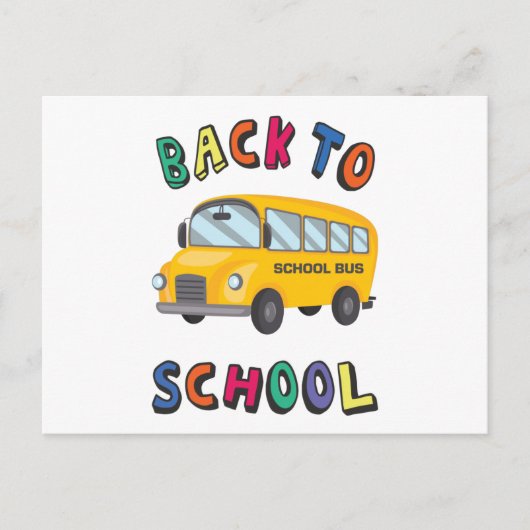 Back to school postcard briefkaart (Voorkant)