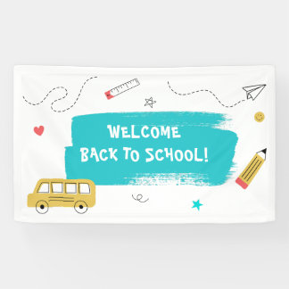 Back to School Presentation in Colorful Doodle  Spandoek