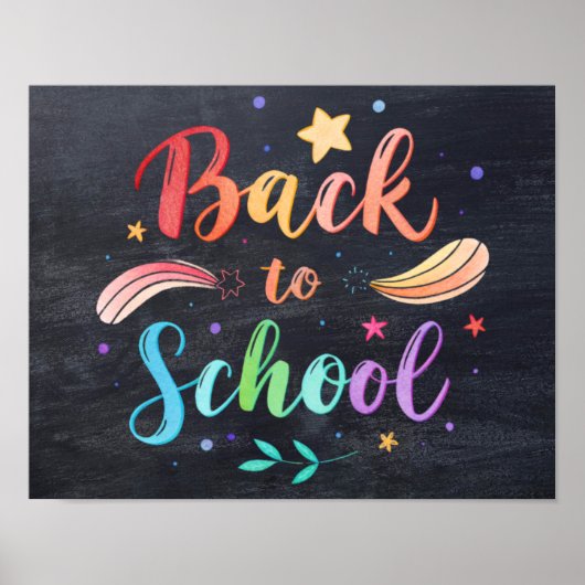 Back to School Printable Poster Sign (Voorkant)